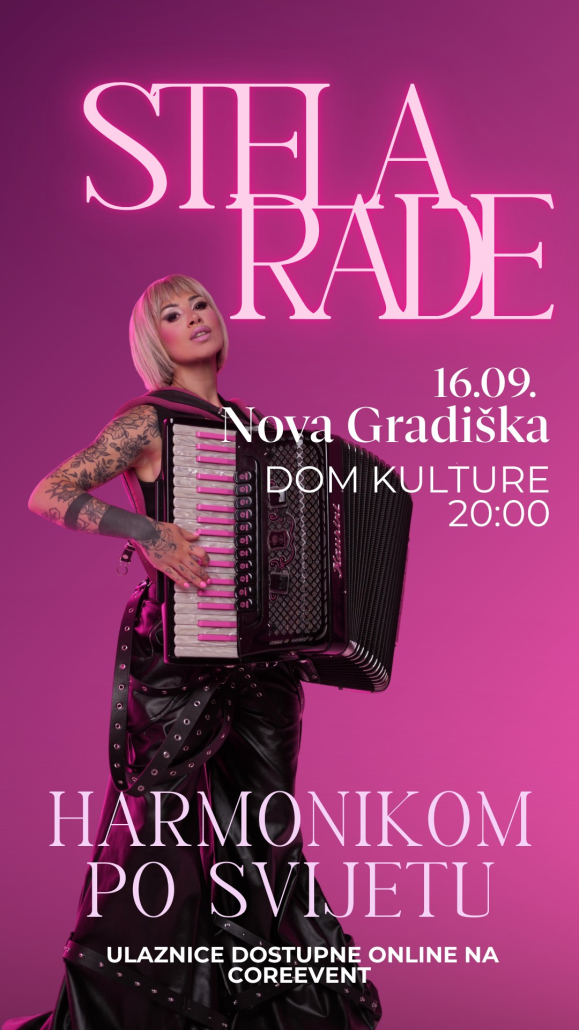 Koncert umjetnice Stele Rade – Harmonikom po svijetu