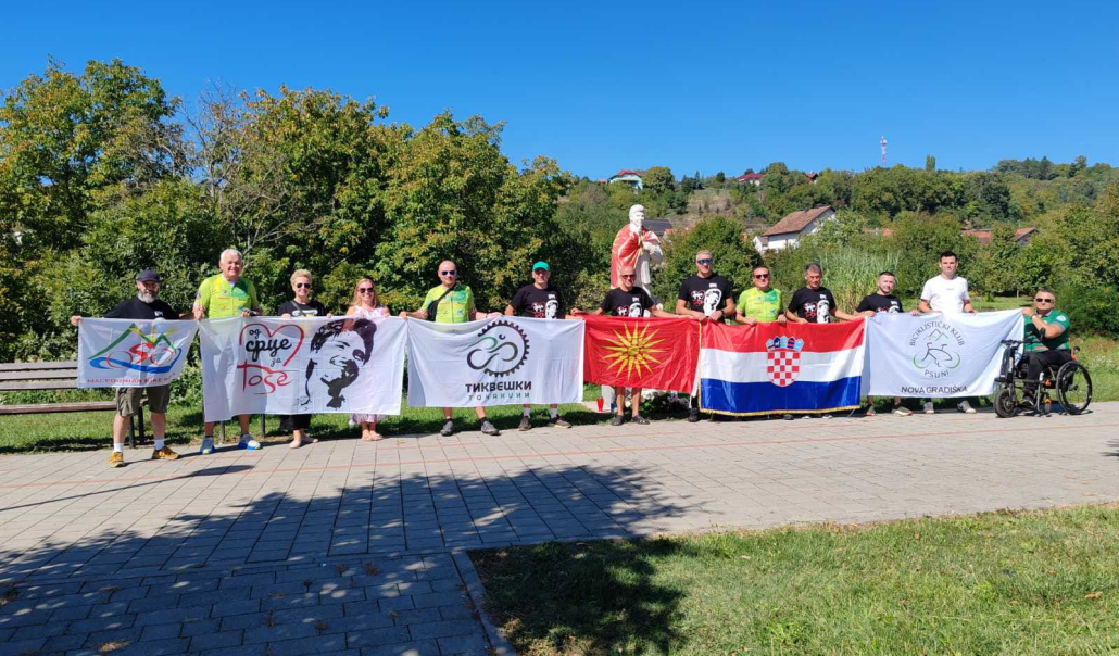 Biciklisti iz Sjeverne Makedonije ponovno u Novoj Gradiški u čast Toši Proeskom